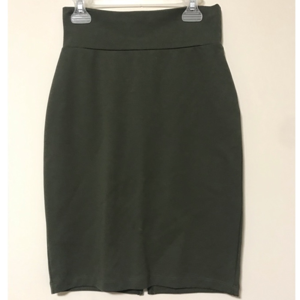 A army green colored skirt